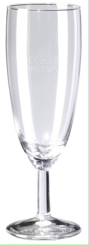 MIETE | Sektglas - 40 Stück / Mieteinheit - 0,15l  *
