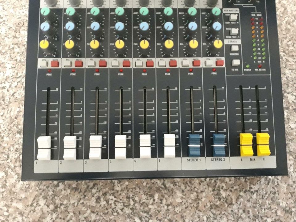 MIETE | Live-Mischpult |Soundcraft EPM | 6 Mono + 2 Stereo-Kanäle – 4