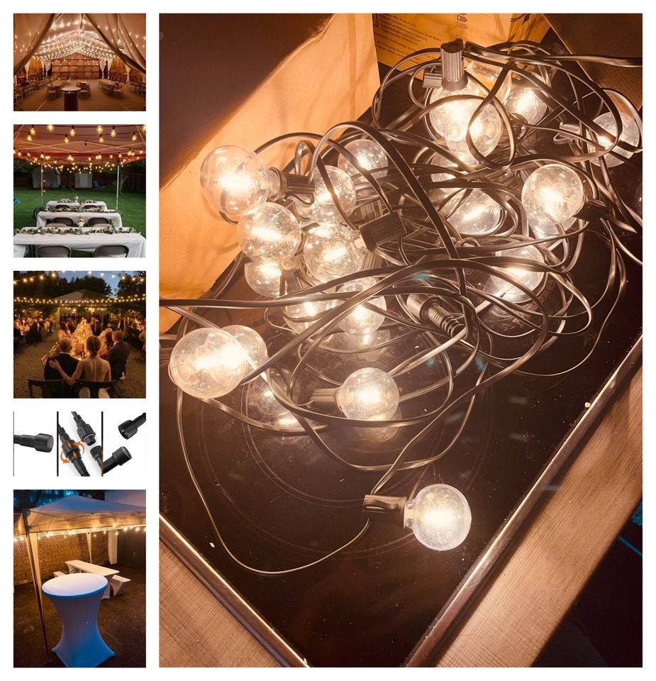 ✨LED Lichterketten ✨Weihnachtsmarkt Deko mieten bei PARTYEQUIPMENT24 – 3