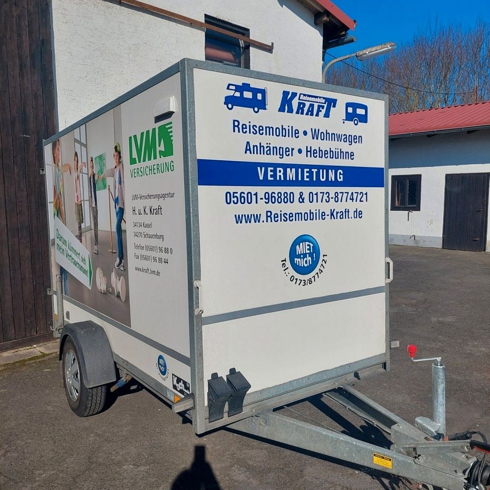 Koffer Anhänger 100 km zul mieten bei Reisemobile Kraft – 2