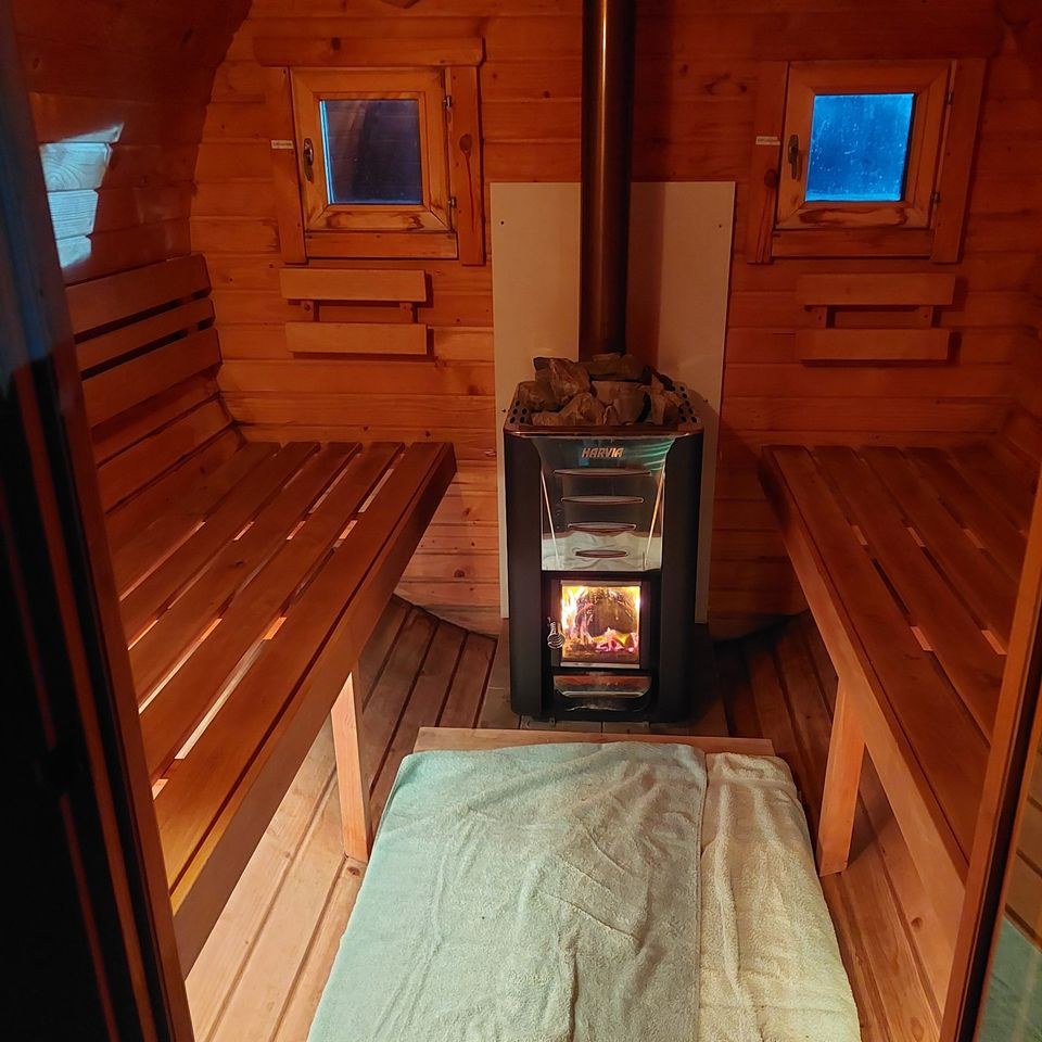 Sauna Fasssauna XXL Vorraum mieten bei Reisemobile Kraft – das Besondere – 3