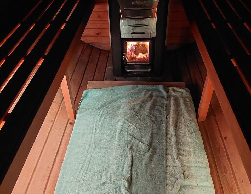 Sauna Fasssauna XXL Vorraum mieten bei Reisemobile Kraft – das Besondere – 4