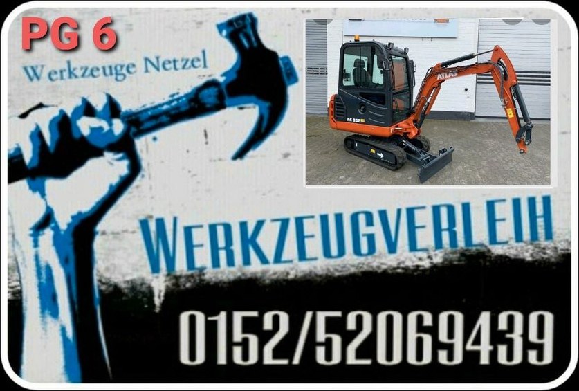 Minibagger Yanmar Atlas Schaeff Baumaschine Bau mieten in Stavenhagen