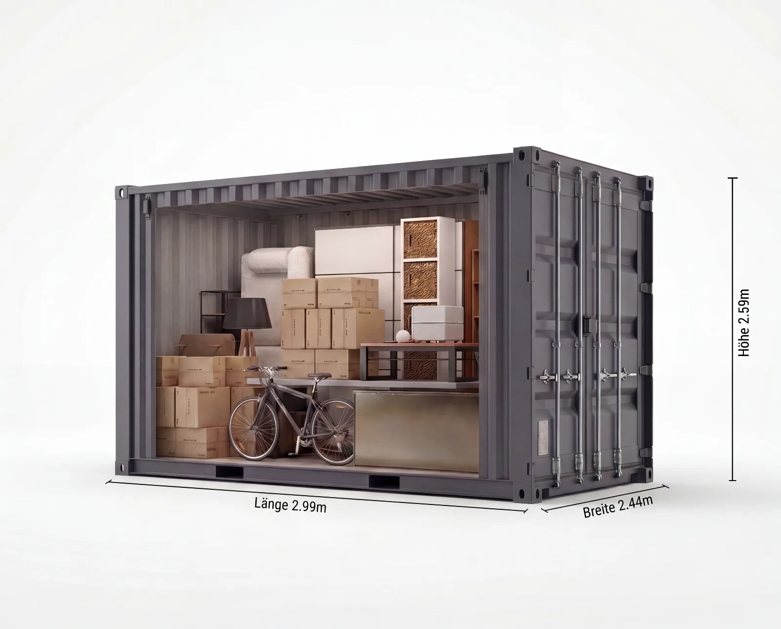 Lagercontainer 7 m² in Berlin-Friedrichshain mieten – Selfstorage