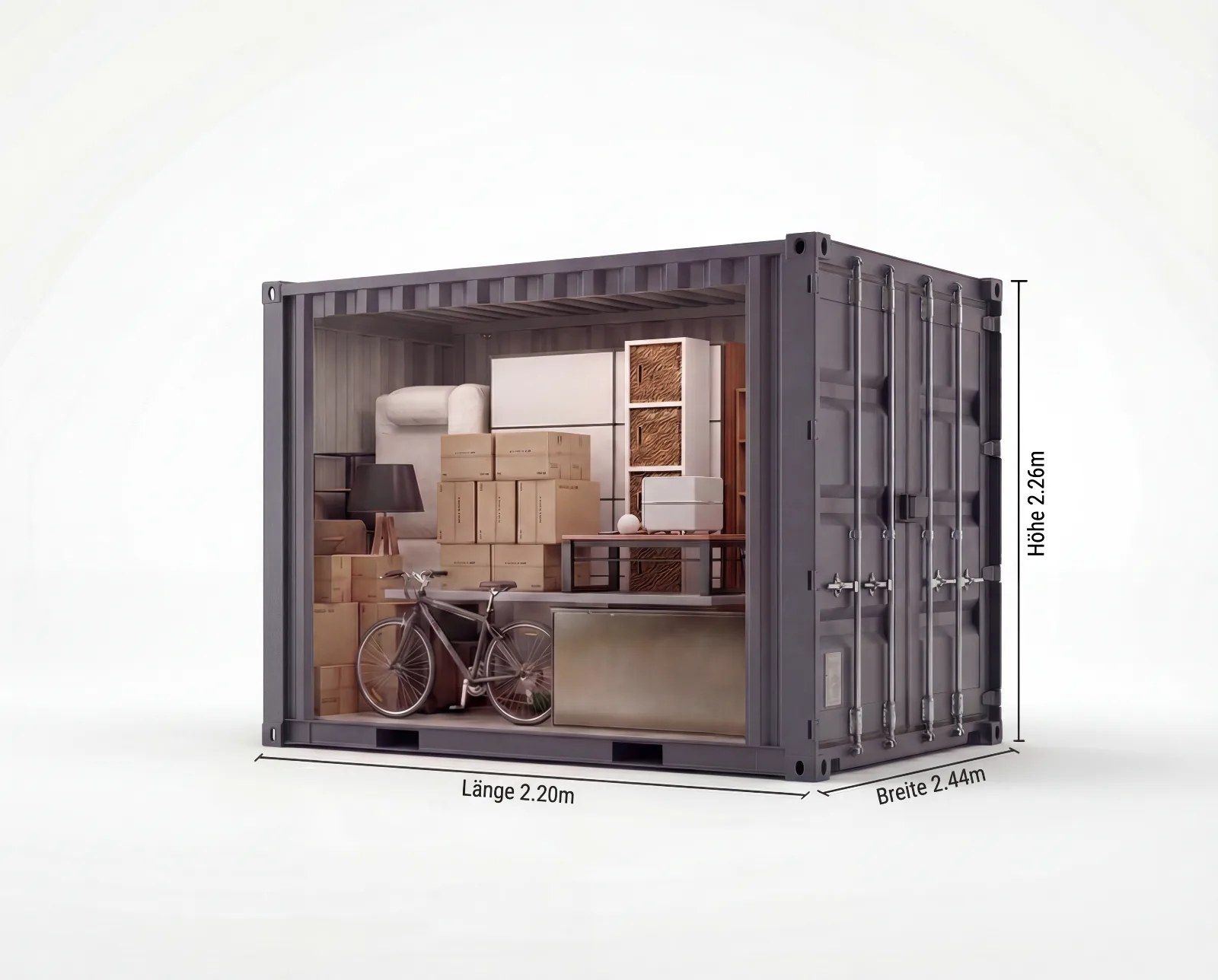 Lagercontainer 5 m² in Berlin-Heinersdorf mieten – Selfstorage