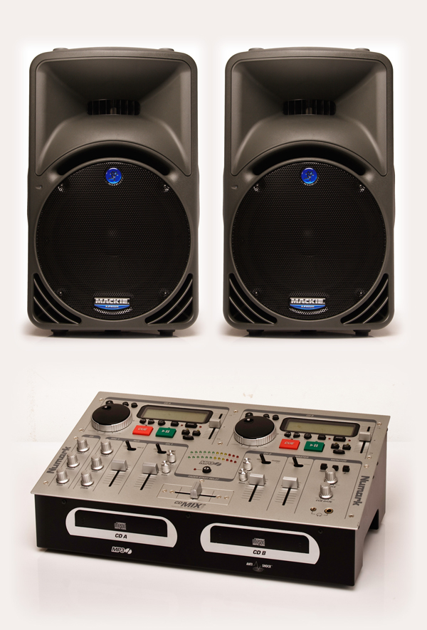 PA mini (400W rms), auf Wunsch auch mit Mikrofon zur Moderation mieten bei Zepra Event