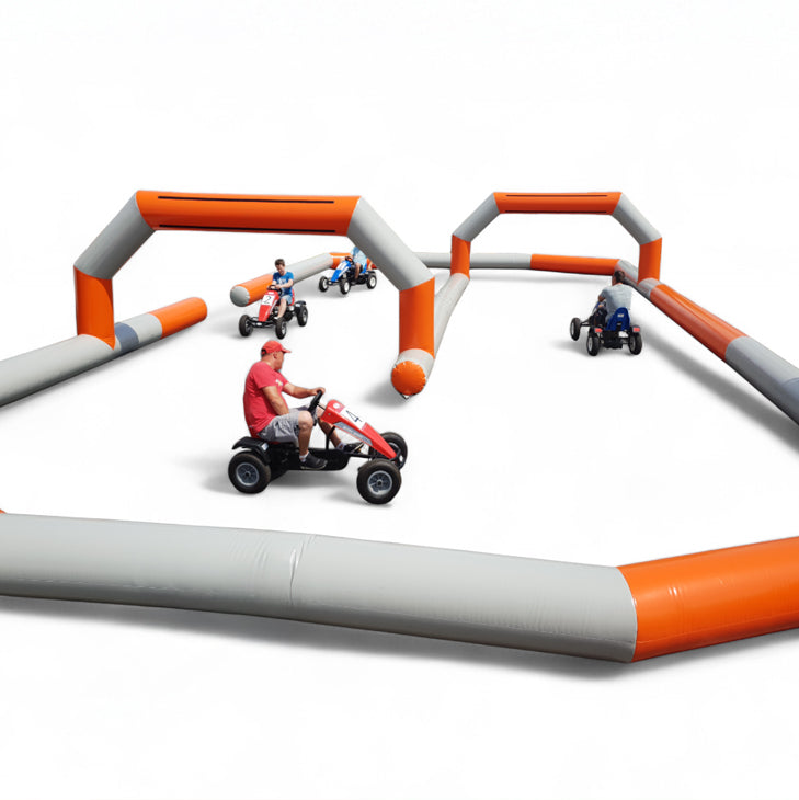 4 Go Karts mit aufblasbarer Barriere mieten - Rennspaß für jedes Alter mieten