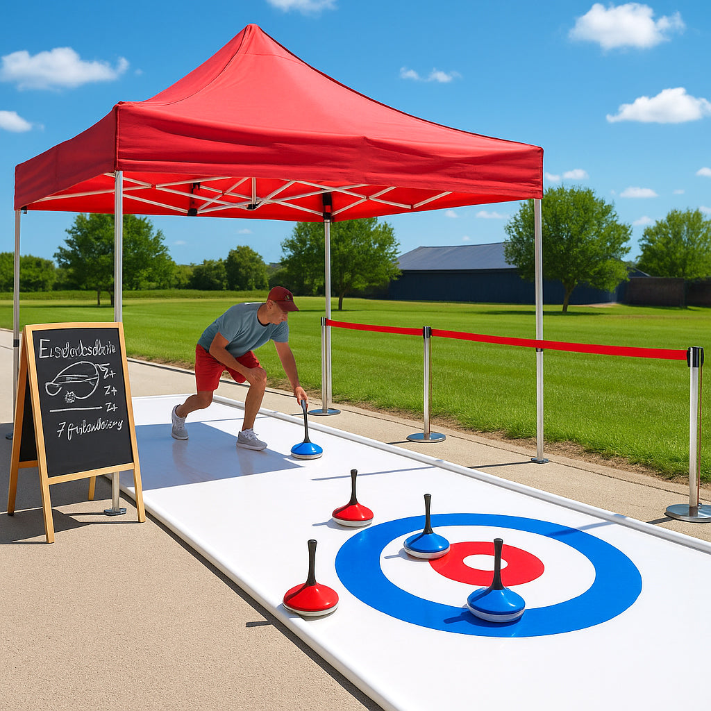 Mobile Eisstockbahn mieten 12x2m
