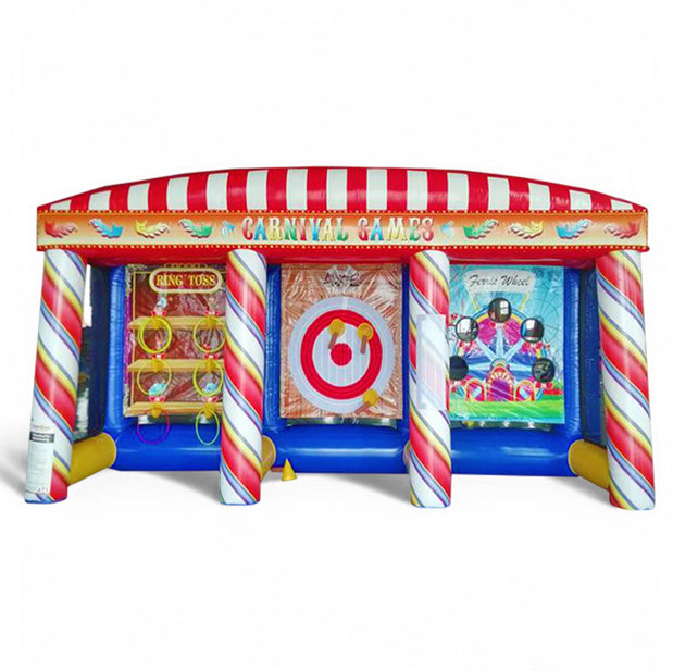 Eventmodul Jahrmarkt-Trio mieten – Ringe, Axt & Zielwurf in einem!