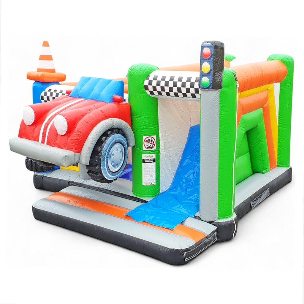 Multiplay Hüpfburg Auto mieten 5,6×5,3m - Rennspaß für kleine Abenteur mieten