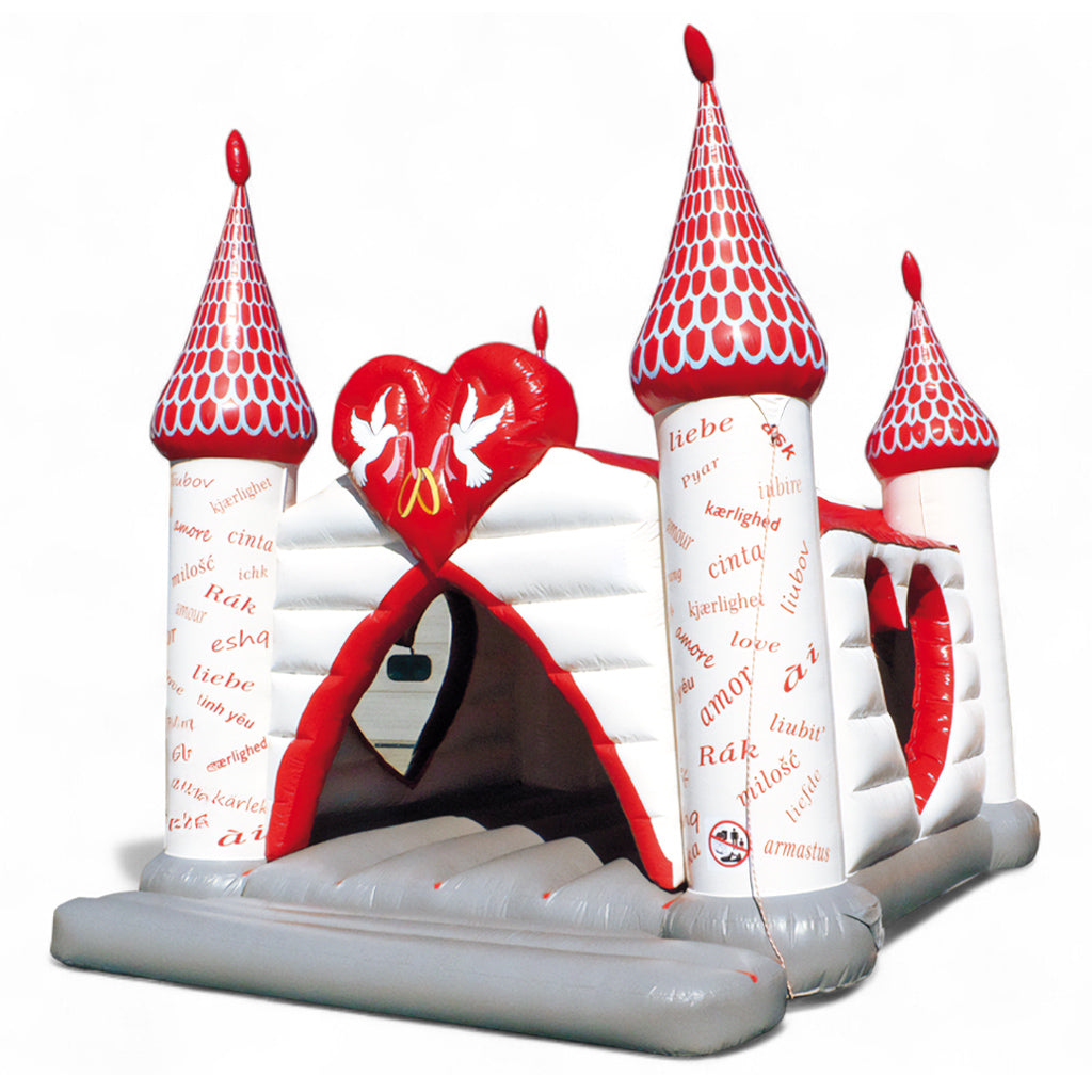 Hüpfburg Hochzeit mieten 5x6m - Romantischer Hingucker