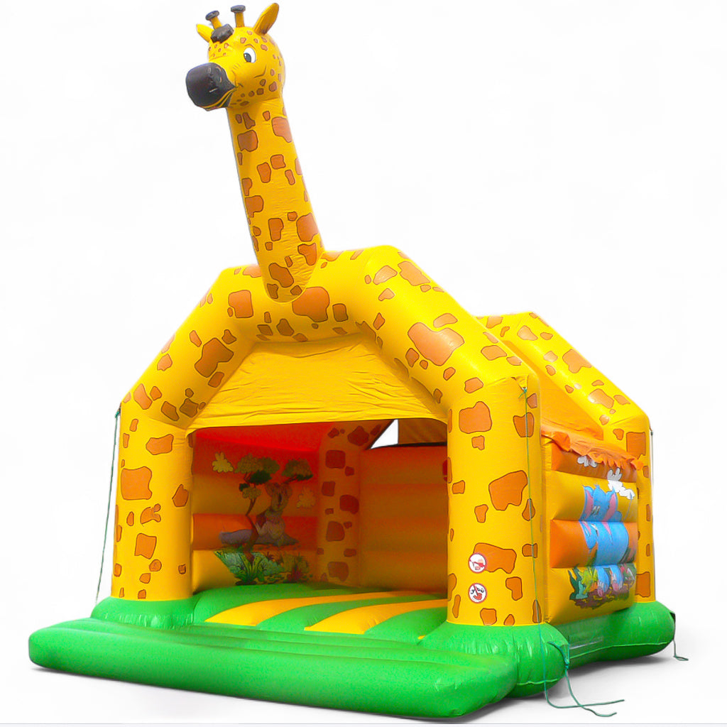 Hüpfburg Giraffe mieten 5x6m - Safari-Spaß für kleine Entdecker