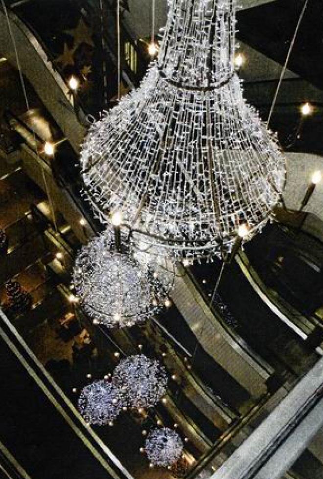 Kronleuchter mieten – Barock-Deckenleuchter 190 cm mit LED für Event & Deko – 2