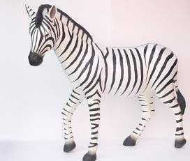Zebra-Figur mieten – Deko für Savanne, Afrika, Zoo & Wildtier-Motto
