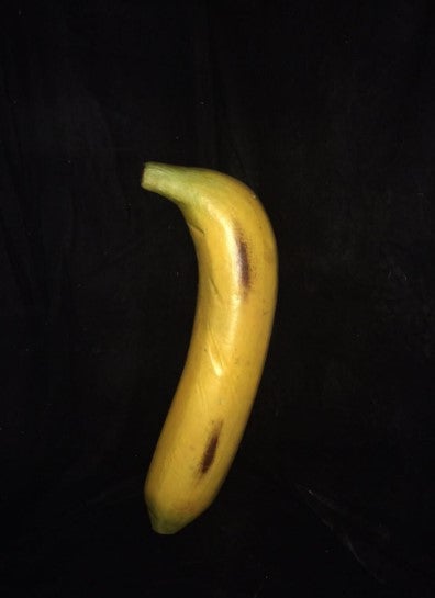 Bananen Deko mieten – künstliche Tropenfrucht ca. 80 cm, vollplastisch