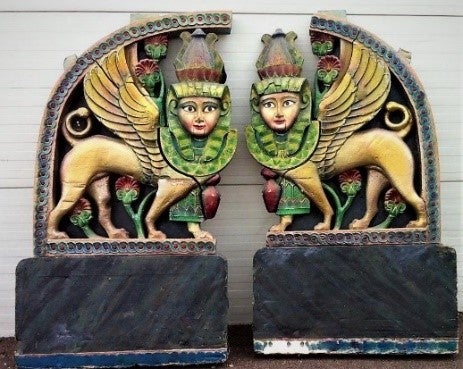Indische Figur mieten – Hinduistische Wandfigur 180 cm | Asien-Deko für Events