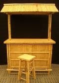 Bambus Bar mieten – Bambushütte ca. 220 cm inkl. 2 Hocker