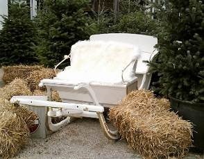 Pferdeschlitten mieten - Weihnachts-Schlitten in vielen Varianten & Farben