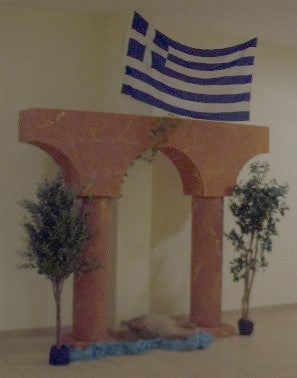 Griechischer Säulenbogen mieten - Antik Durchgang Tempel Bogen