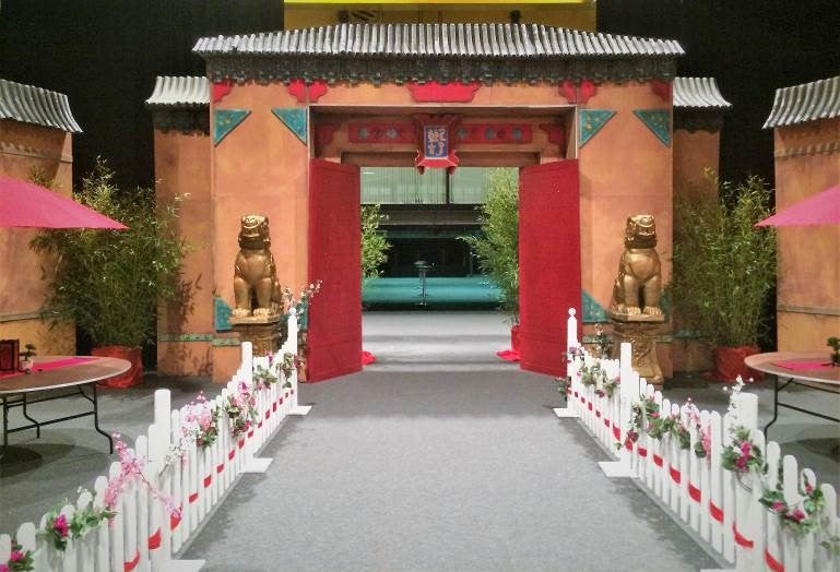 Chinesisches Eingangstor mieten – große China-Kulisse, 860 x 500 cm