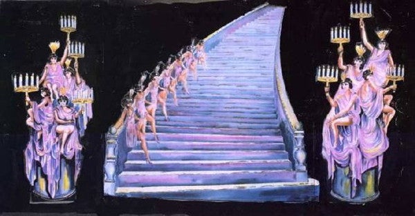 Revue-Treppe-Kulisse mieten – Showgirls, Paris, Theater, 10 x 4,5 m