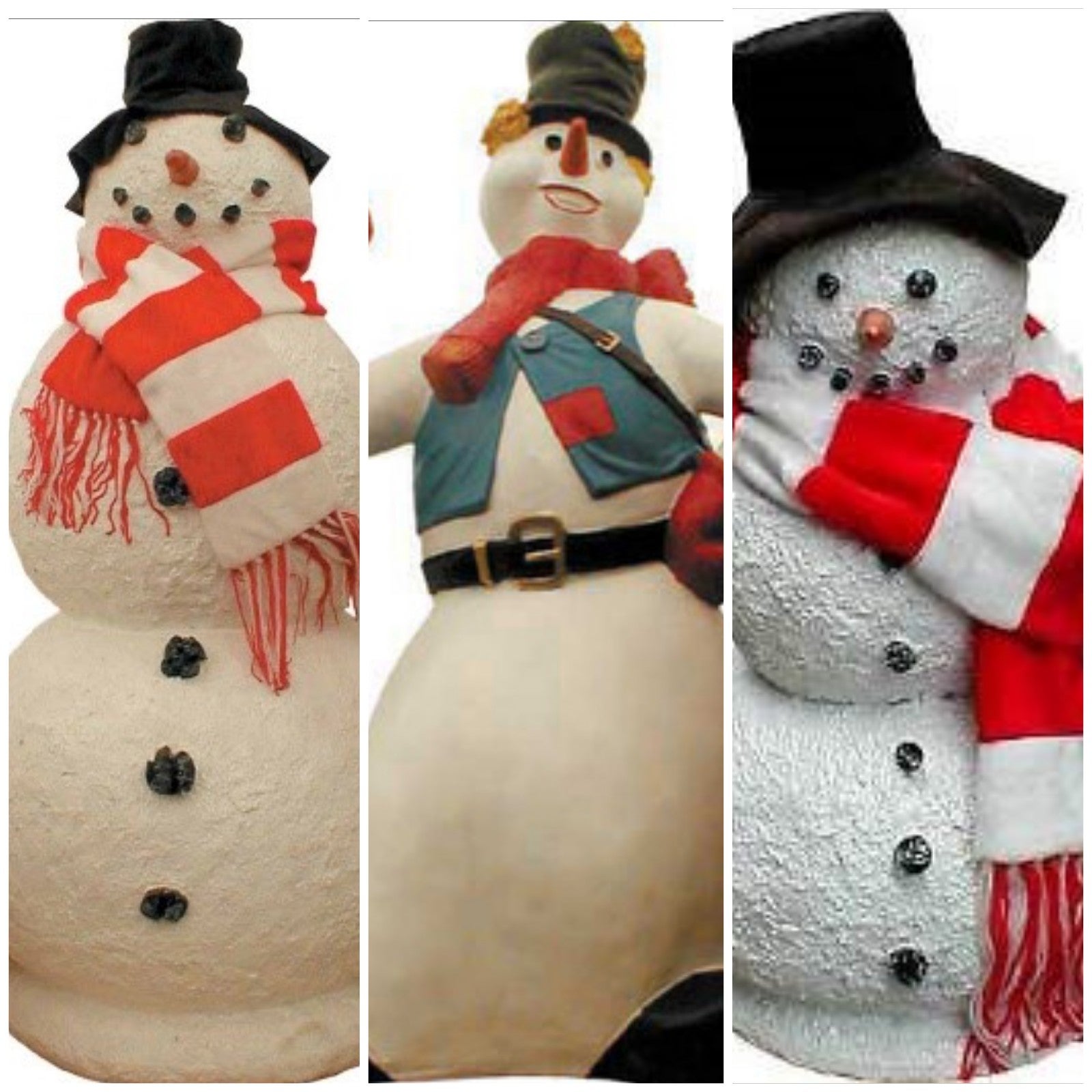 Schneemann-Figur mieten – lebensgroße Winter-Deko, outdoor-geeignet, bis ca. 180 cm