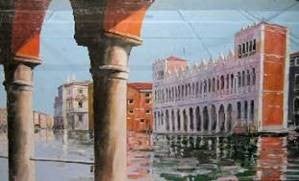 Venedig-Kulissen mieten – verschiedene Motive, handgemalt, freistehend (ca. 4,5 m × 300 cm) – 3