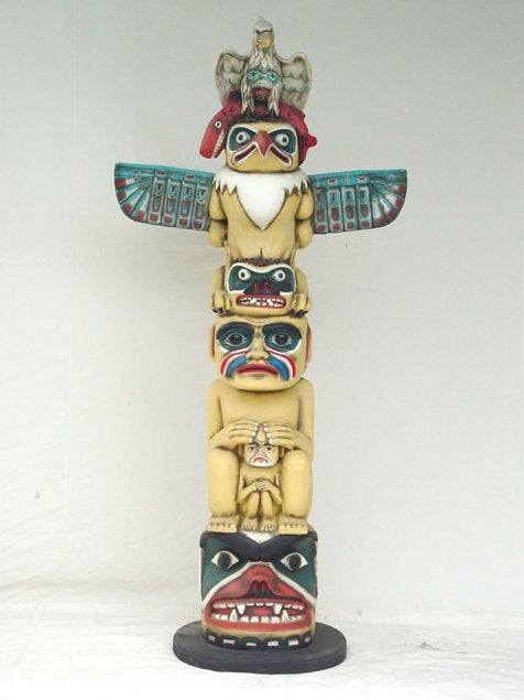 Marterpfahl mieten – Indianer-Deko, ca. 240 cm, Western- & Wild-West-Events
