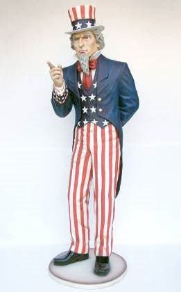Onkel Sam Figur XXL mieten – überlebensgroße USA-Figur, ca. 300 cm