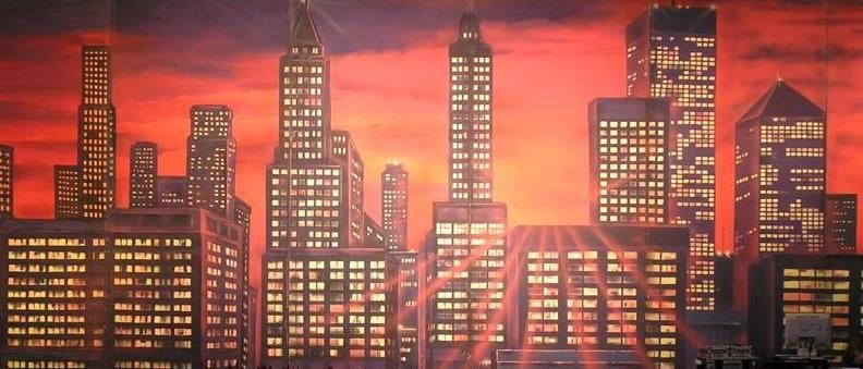 New York Skyline Kulisse mieten – USA-Kulisse ca. 10 lfm. x 420 cm