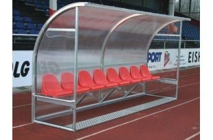 Fußball-Ersatzbank mieten – Trainerbank ca. 200 cm, 4 Sitze – 3