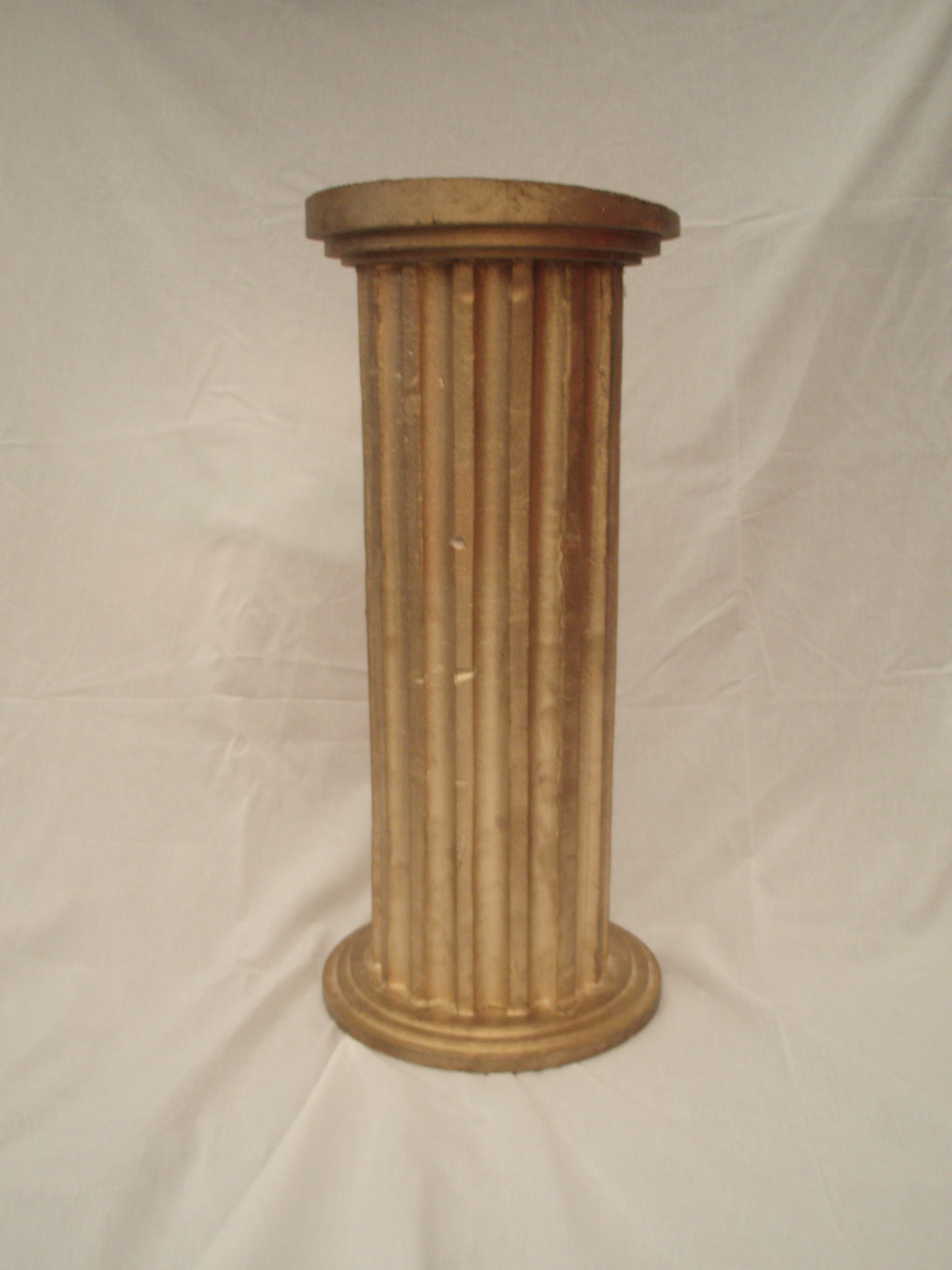 Griechische Säule mieten – goldene Antik-Säule, Ø 43 cm x 102 cm