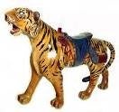 Karussell-Tiger mieten – Deko-Tier 150 cm, Kirmes, Zoo & Event-Attraktion