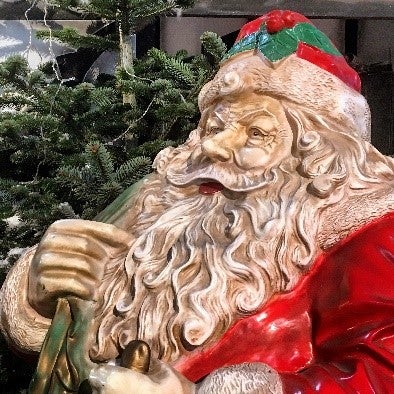Weihnachtsmann-Figur mieten – Nikolaus mit Glocke ca. 185 cm, outdoor-geeignet – 3
