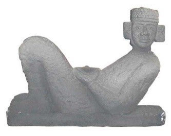 Azteken-Stele mieten - Mexiko-Deko-Säule mit antiker Patina, ca. 140 cm – 2