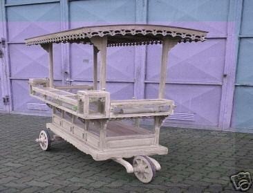 Asiatischer Verkaufswagen mieten – Buffetwagen aus Teakholz, China & Japan – 2