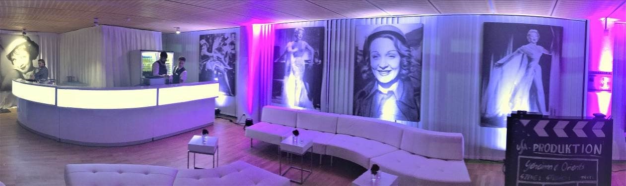 20er-Jahre Fotomotive XXL mieten – Lili, Greta, Marlene, S/W, 1,3 x 1,9 m – 2