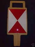 Original Eisenbahn-Hinweisschild „Zugende" mieten – Blechschild-Deko (ca. 16,5×38,5 cm) – 2