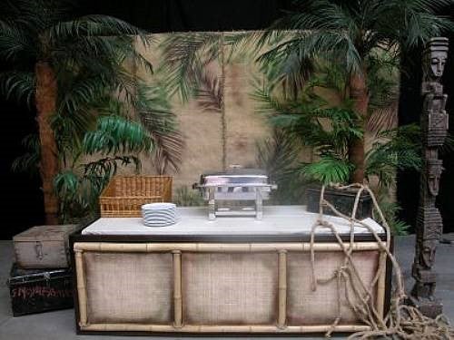 Marktstände mieten - Brasilianisch/Karibisch Buffetstand Deko