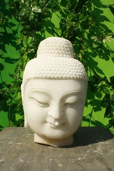 Buddha-Köpfe mieten – Deko in Stein & Polyresin, verschiedene Designs (30–50 cm) – 2