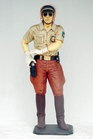 Amerikanischer Polizist mieten – lebensgroße USA-Officer-Figur, ca. 192 cm – 3