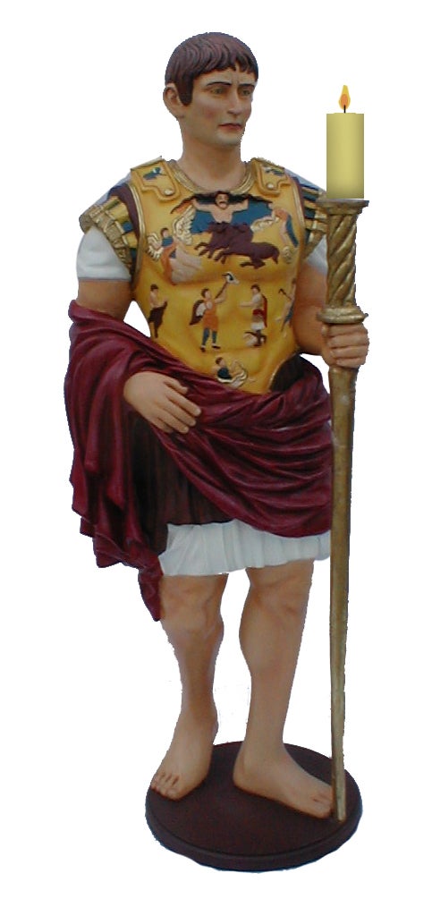 Kaiser-Augustus-Figur mieten – lebensgroße Römer-Statue, ca. 180 cm, Antike-Deko