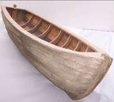 Ruderboot mieten ca. 340 cm - Holz-Deko-Boot inkl. Paddel für Maritim-Events