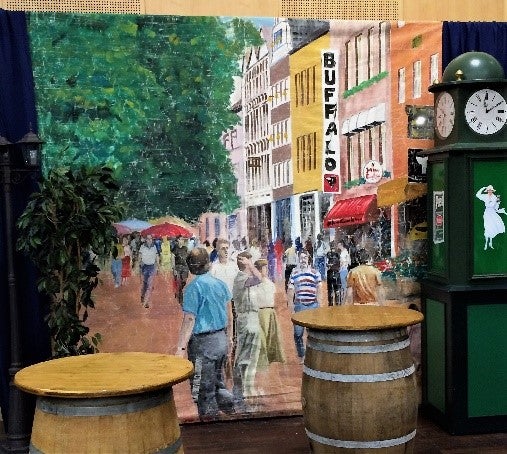 Düsseldorf Bolkerstraße Kulisse mieten – Stadt-Kulisse 4,5 m x 3 m, B1