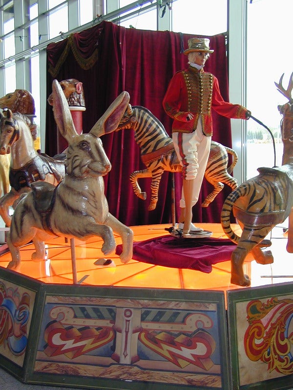 Karussell-Tiger mieten – Deko-Tier 150 cm, Kirmes, Zoo & Event-Attraktion – 2