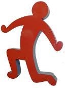 Keith Haring Figuren mieten - 80er-Jahre Holzaufsteller Deko – 4