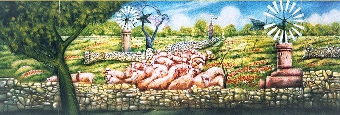 Spanien Land Kulisse mieten – spanische Natur Backdrop, ca. 9 m x 300 cm – 2