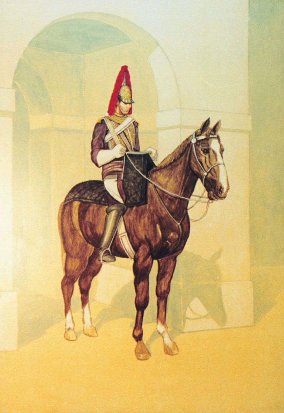 Englische Palastwachen Kulisse mieten – London-Bühnenbild, ca. 1,4 x 2 m