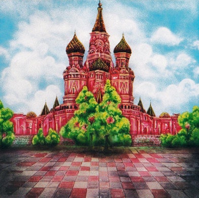Moskau Kulisse mieten – Kathedrale, Roter Platz & Russland Dekoration – 2