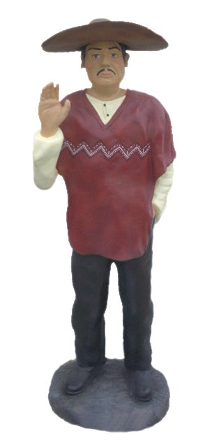 Mexikaner Figur mieten – lebensgroße Deko-Figur Sombrero, Mexiko-Motto-Event
